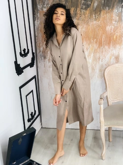 Длинная рубашка лен Длинная рубашка лен