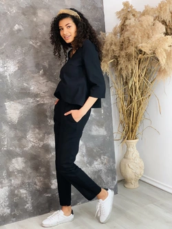 Костюм льняной,брюки с завышенной талией Костюм льняной,брюки с завышенной талией